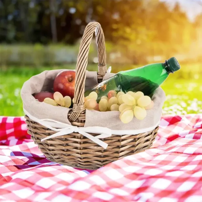 Picknickkorb aus Weide – 32,5 × 24 × 32 cm