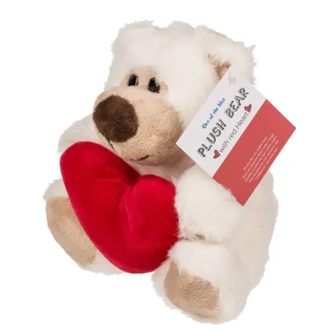 Plüsch-Bär mit rotem Herz „Big Love“ – ca. 15 cm