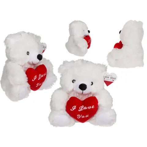 Plüsch-Bär mit rotem Herz „I love you“ – ca. 22 cm