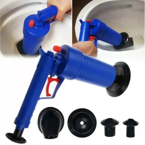 Rohrreiniger „Gun Mole Pusher“ mit Druckluft – für WC & Waschbecken