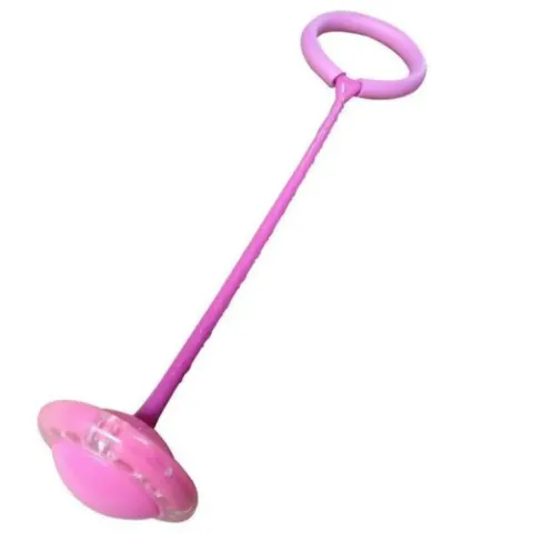 Leuchtender Hula-Jumper / Fußspringseil, faltbar – rosa