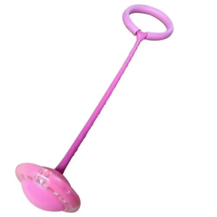 Leuchtender Hula-Jumper / Fußspringseil, faltbar – rosa