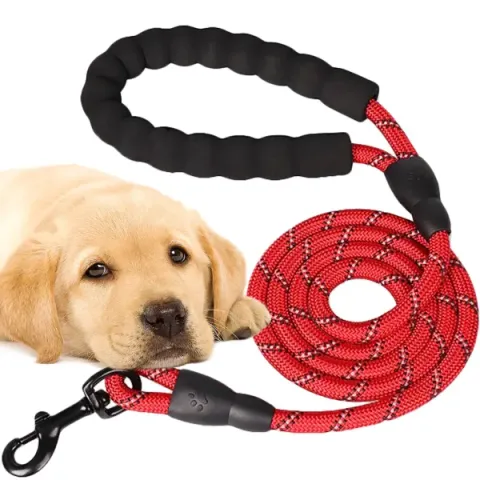 Robuste Seil-Trainingsleine für Hunde – mit Griff & Reflektor