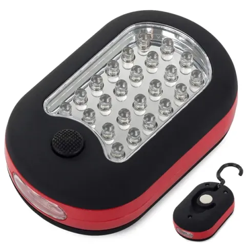 Kabellose LED-Werkstattlampe mit Magnet & Haken – 24 + 3 LEDs