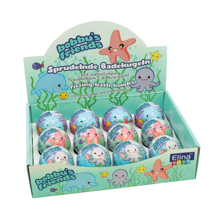 Badekugel Elina Kids 100 g – Oktopus, Delfin oder Seestern