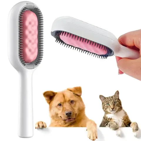 3-in-1 Haustierbürste – Kämmen, Waschen & Haare sammeln