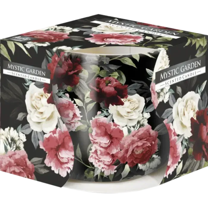 Duftkerze im Scandi-Glas mit Folie – Mystic Garden