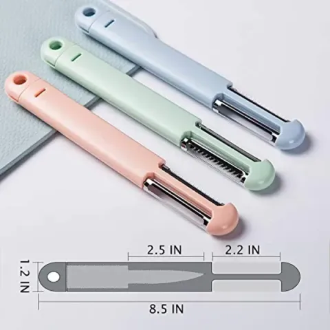 3-in-1 Gemüseschäler – Rotationsschäler mit Edelstahlklingen