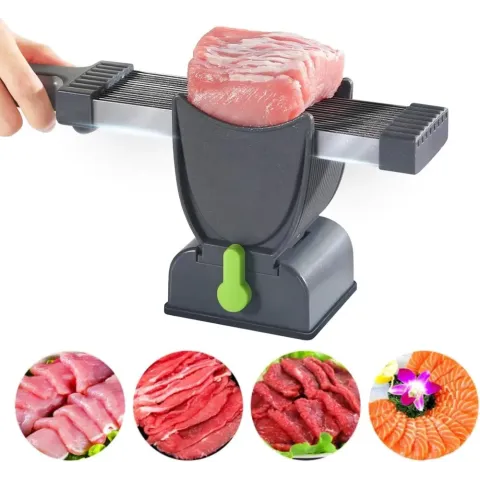 Manueller Allesschneider aus Edelstahl – für Fleisch, Gemüse & Obst