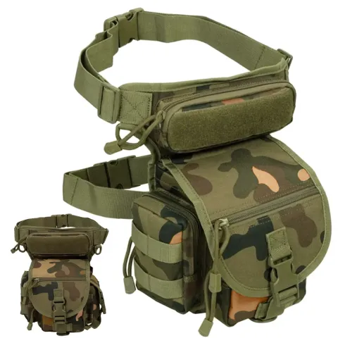 Taktische Bein- & Hüfttasche im Military-Stil – 6 Fächer, wasserdicht